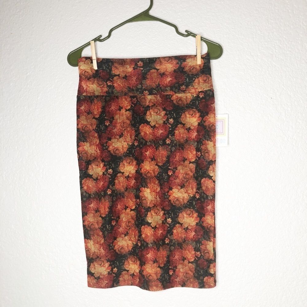 LuLaRoe Cassie skirt fall floral szSm NWT